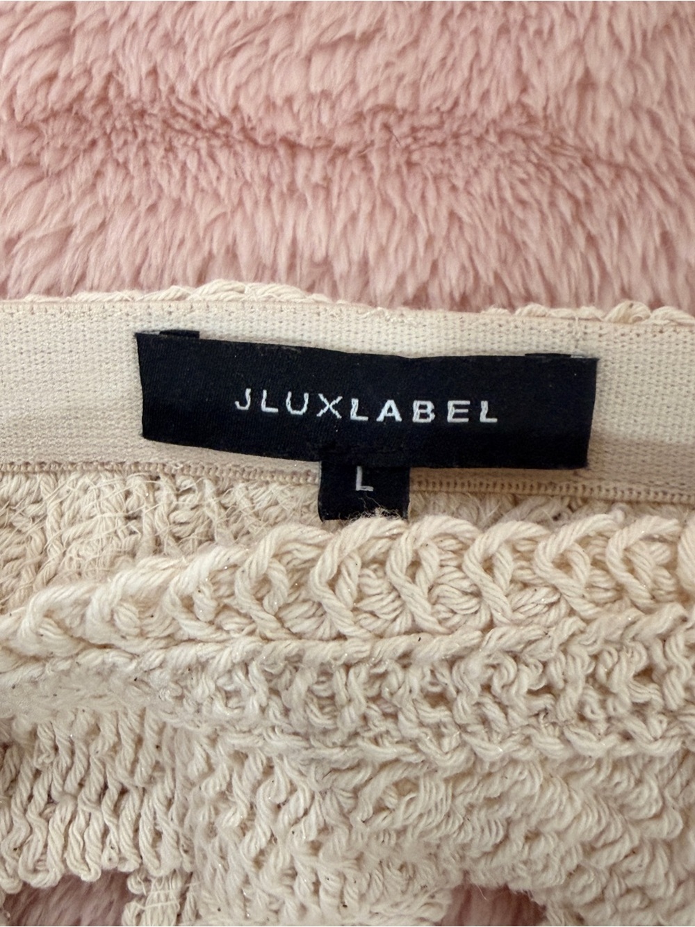 JLUXLABEL ECRU COASTAL BREEZE Crochet Maxi Skirt with Openwork Pattern - Picture 6 of 9